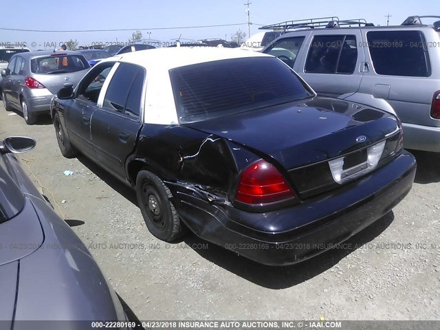 2FAHP71V48X175016 - 2008 FORD CROWN VICTORIA POLICE INTERCEPTOR BLACK photo 3