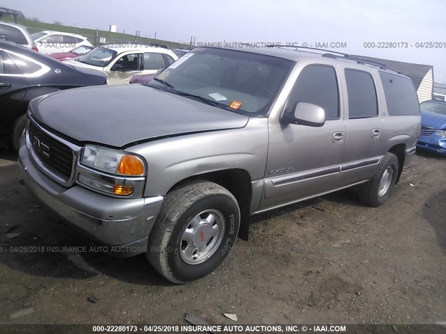 1GKFK16T91J129608 - 2001 GMC YUKON XL K1500 Champagne photo 2