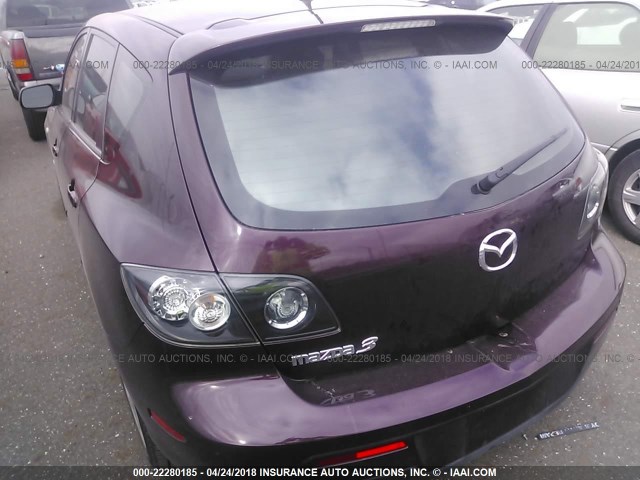 JM1BK344571670925 - 2007 MAZDA 3 HATCHBACK PURPLE photo 3