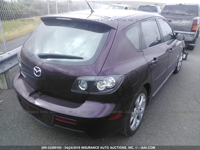 JM1BK344571670925 - 2007 MAZDA 3 HATCHBACK PURPLE photo 4