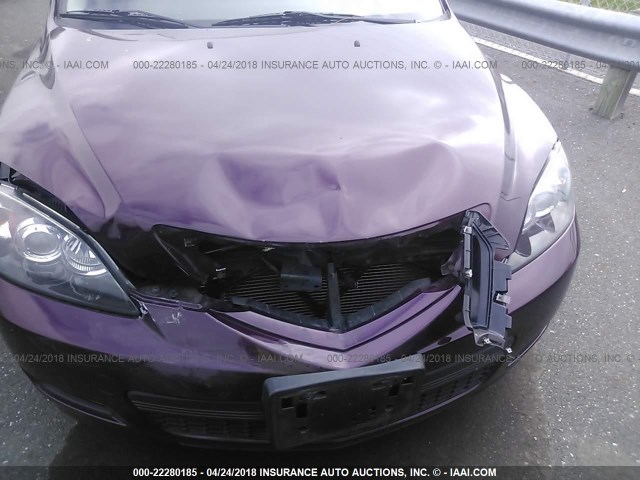 JM1BK344571670925 - 2007 MAZDA 3 HATCHBACK PURPLE photo 6