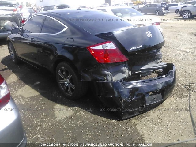 1HGCS12848A028665 - 2008 HONDA ACCORD EXL BLACK photo 3