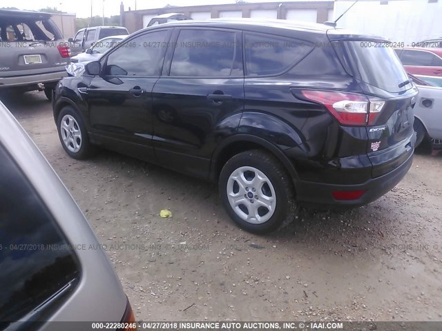 1FMCU0F76HUC59677 - 2017 FORD ESCAPE S BLACK photo 3