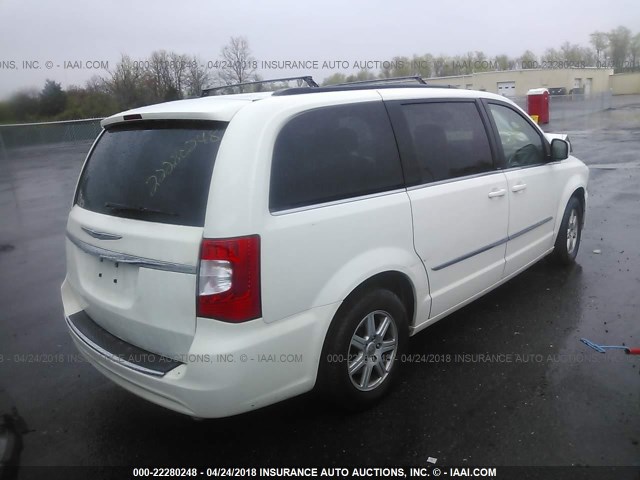 2C4RC1BG1CR189864 - 2012 CHRYSLER TOWN & COUNTRY TOURING WHITE photo 4