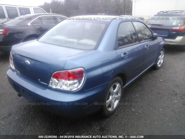 JF1GD61667H501730 - 2007 SUBARU IMPREZA 2.5I BLUE photo 4