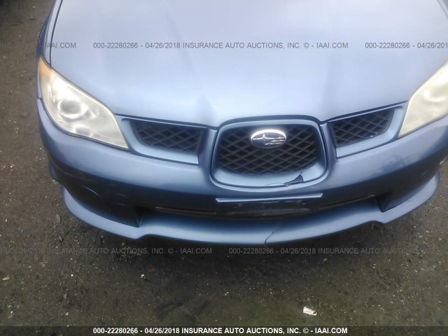 JF1GD61667H501730 - 2007 SUBARU IMPREZA 2.5I BLUE photo 6