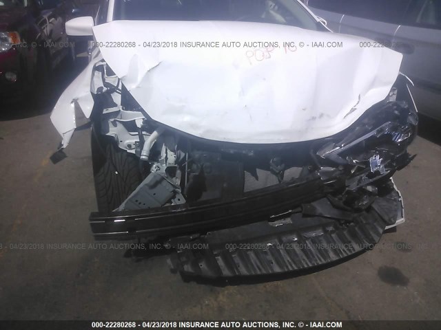 3N1AB7AP2GY277254 - 2016 NISSAN SENTRA S/SV/SR/SL WHITE photo 6