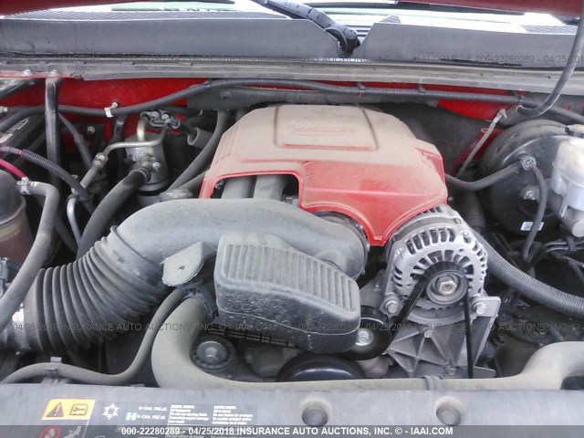 3GTP2VE30BG382022 - 2011 GMC SIERRA K1500 SLE RED photo 10