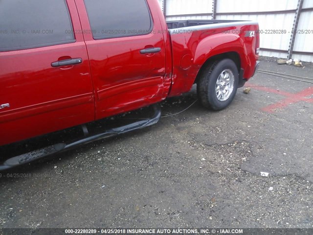 3GTP2VE30BG382022 - 2011 GMC SIERRA K1500 SLE RED photo 6