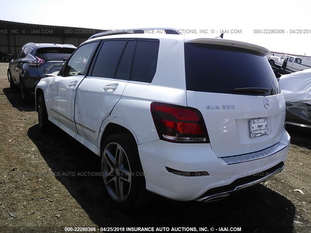 WDCGG5HB4FG344292 - 2015 MERCEDES-BENZ GLK 350 WHITE photo 3