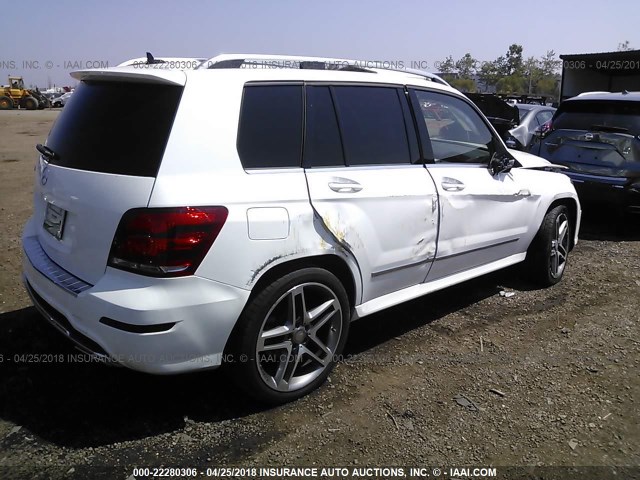 WDCGG5HB4FG344292 - 2015 MERCEDES-BENZ GLK 350 WHITE photo 4