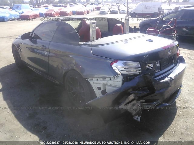 WBS3U9C30HP971054 - 2017 BMW M4 GRAY photo 3