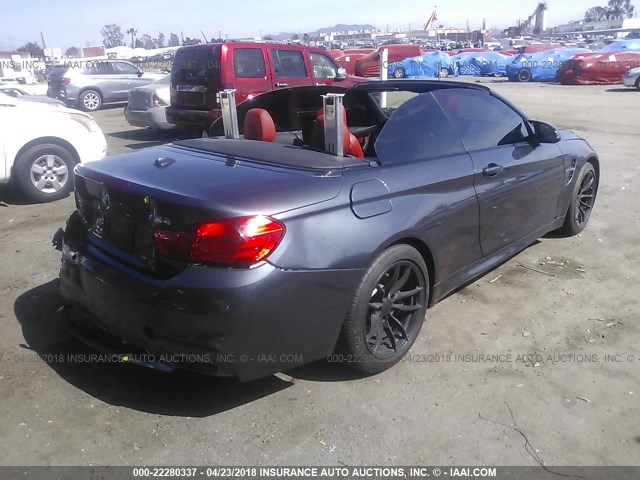WBS3U9C30HP971054 - 2017 BMW M4 GRAY photo 4