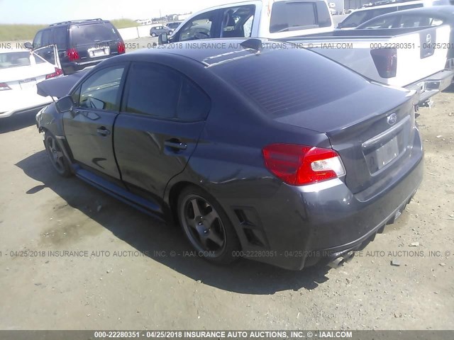 JF1VA1B68G9833745 - 2016 SUBARU WRX GRAY photo 3