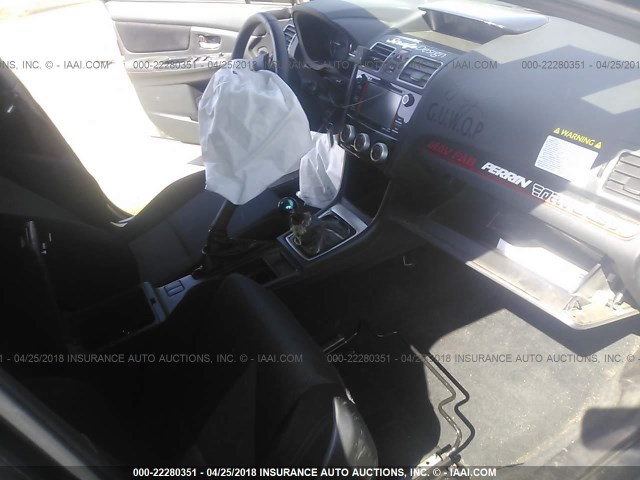 JF1VA1B68G9833745 - 2016 SUBARU WRX GRAY photo 5