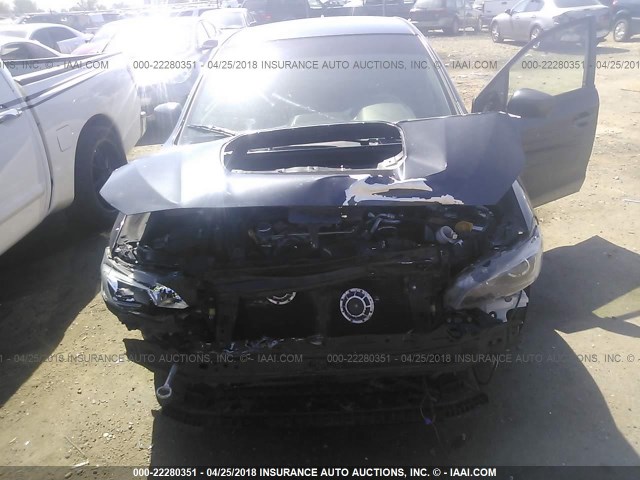 JF1VA1B68G9833745 - 2016 SUBARU WRX GRAY photo 6