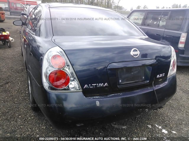 1N4AL11D05C376339 - 2005 NISSAN ALTIMA S/SL BLUE photo 6