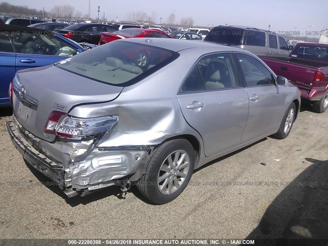 4T1BF3EK5AU007163 - 2010 TOYOTA CAMRY SE/LE/XLE 银色 照片 4