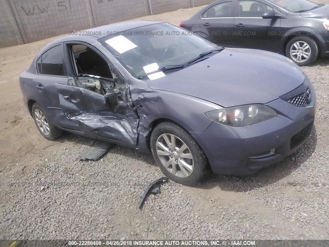 JM1BK32F371732181 - 2007 MAZDA 3 I ვერცხლისფერი ფოტო 1