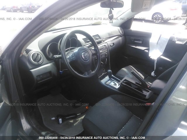 JM1BK32F371732181 - 2007 MAZDA 3 I ვერცხლისფერი ფოტო 5