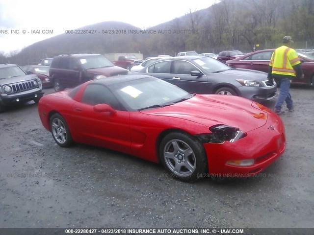 1G1YY22G9V5102255 - 1997 CHEVROLET CORVETTE RED photo 1