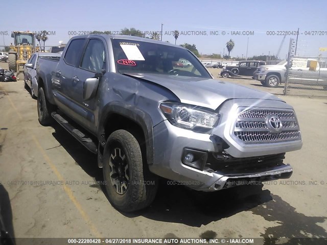 3TMDZ5BN5GM012150 - 2016 TOYOTA TACOMA DBL CAB/SR5/TRD SPORT/OR SILVER photo 1