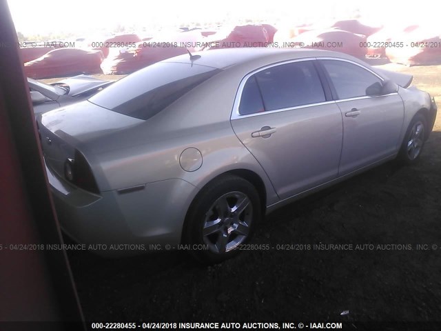 1G1ZB5EB8AF133041 - 2010 CHEVROLET MALIBU LS 棕色 照片 4