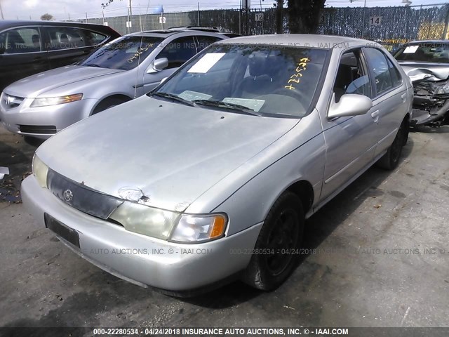 1N4AB41D7XC723527 - 1999 NISSAN SENTRA XE/GXE SILVER photo 2