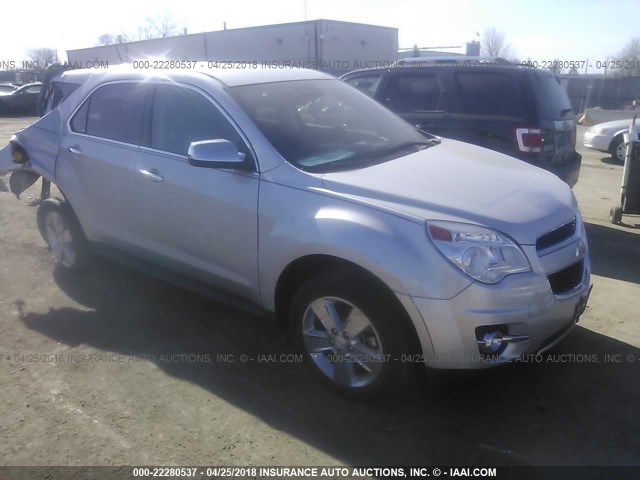 2GNALFEK7D6318307 - 2013 CHEVROLET EQUINOX LTZ SILVER photo 1