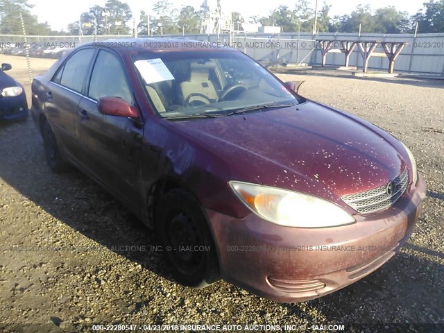 4T1BE32K04U380784 - 2004 TOYOTA CAMRY LE/XLE/SE RED photo 1