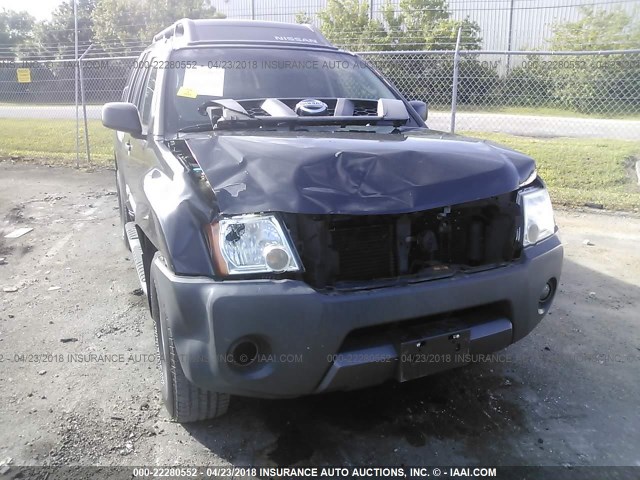 5N1AN08W95C621396 - 2005 NISSAN XTERRA OFF ROAD/S/SE GRAY photo 6