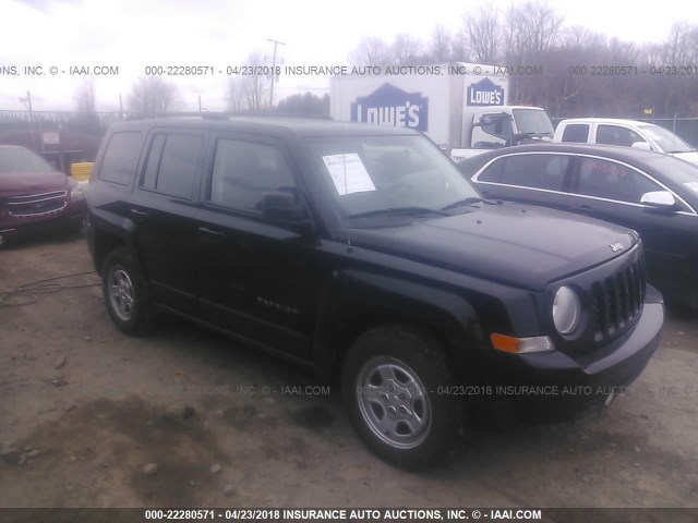 1C4NJRBB6FD101759 - 2015 JEEP PATRIOT SPORT BLACK photo 1