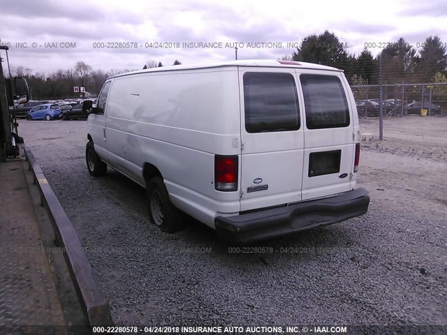 1FTNS24LX7DA31162 - 2007 FORD ECONOLINE E250 VAN WHITE photo 3