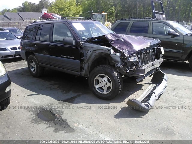 1J4GZ58S5TC186266 - 1996 JEEP GRAND CHEROKEE LAREDO PURPLE photo 1