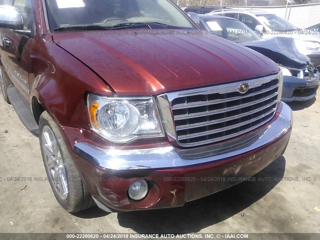 1A8HW58267F531899 - 2007 CHRYSLER ASPEN LIMITED MAROON photo 6