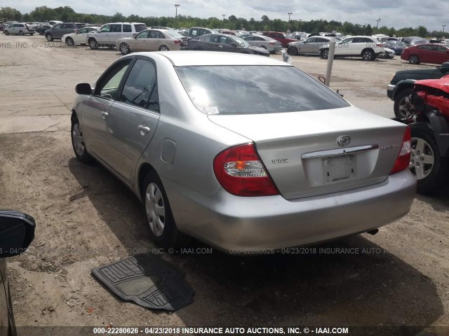 4T1BE32K74U889514 - 2004 TOYOTA CAMRY LE/XLE/SE SILVER photo 3