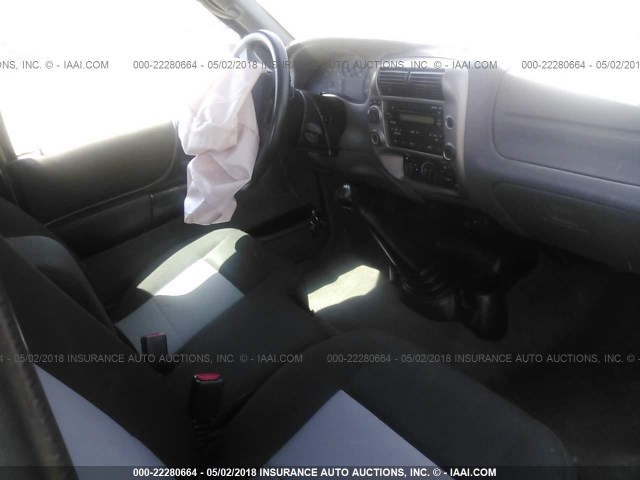 1FTLR4FE7BPA17286 - 2011 FORD RANGER SUPER CAB GRAY photo 5