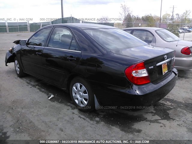 4T1BE32K02U099162 - 2002 TOYOTA CAMRY LE/XLE/SE 黑色 照片 3