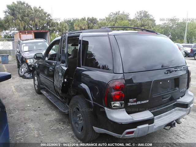 1GNDT13S132260449 - 2003 CHEVROLET TRAILBLAZER  BLACK photo 6