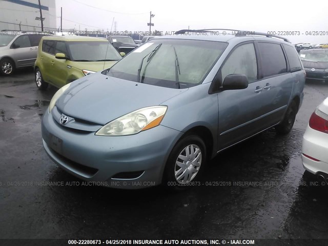 5TDZA23C56S401877 - 2006 TOYOTA SIENNA CE/LE BLUE photo 2