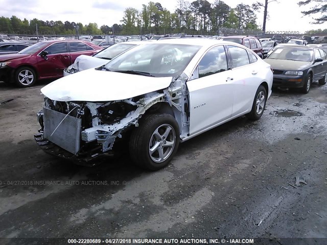 1G1ZB5ST5HF126426 - 2017 CHEVROLET MALIBU LS თეთრი ფოტო 2