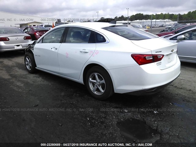 1G1ZB5ST5HF126426 - 2017 CHEVROLET MALIBU LS თეთრი ფოტო 3