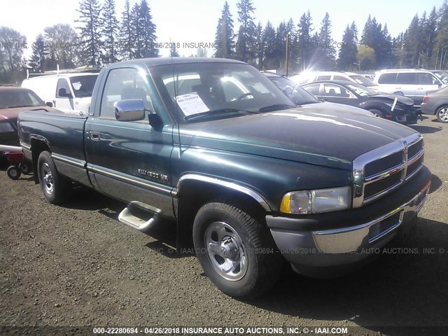 1B7HC16Z4RS624262 - 1994 DODGE RAM 1500 GREEN photo 1