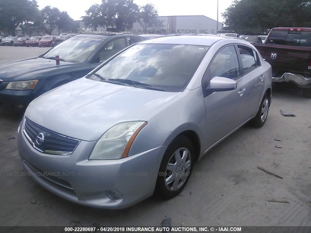 3N1AB6AP5BL694464 - 2011 NISSAN SENTRA 2.0/2.0S/SR/2.0SL SILVER photo 2