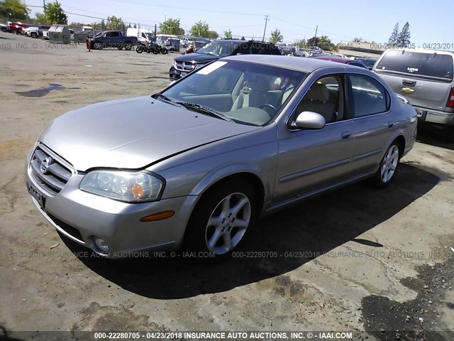 JN1DA31D73T500647 - 2003 NISSAN MAXIMA GLE/GXE/SE GRAY photo 2