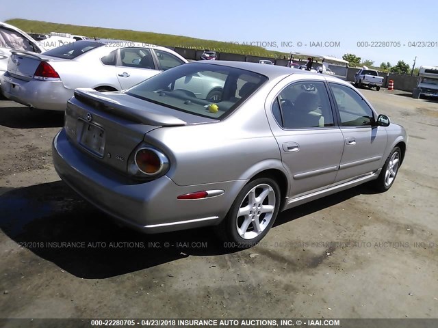 JN1DA31D73T500647 - 2003 NISSAN MAXIMA GLE/GXE/SE GRAY photo 4