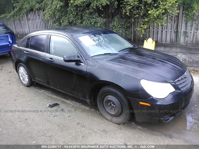 1C3LC56K37N546805 - 2007 CHRYSLER SEBRING TOURING BLACK photo 1