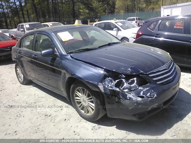 1C3LC56K47N527356 - 2007 CHRYSLER SEBRING TOURING BLUE photo 1