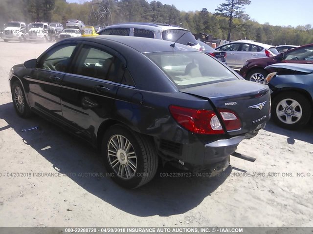 1C3LC56K47N527356 - 2007 CHRYSLER SEBRING TOURING BLUE photo 3