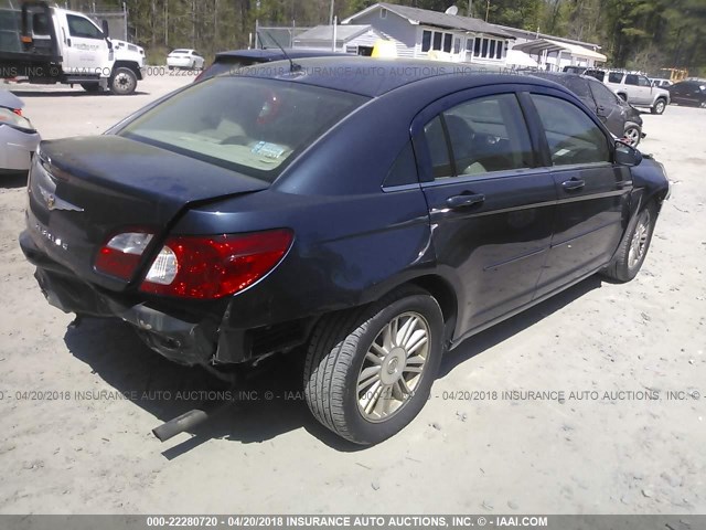 1C3LC56K47N527356 - 2007 CHRYSLER SEBRING TOURING BLUE photo 4